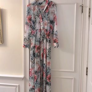 Beautiful Long floral dress size 4